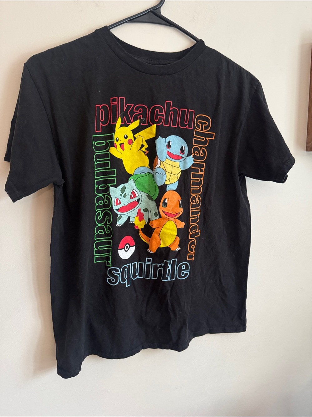 Pokemon black t-shirt
